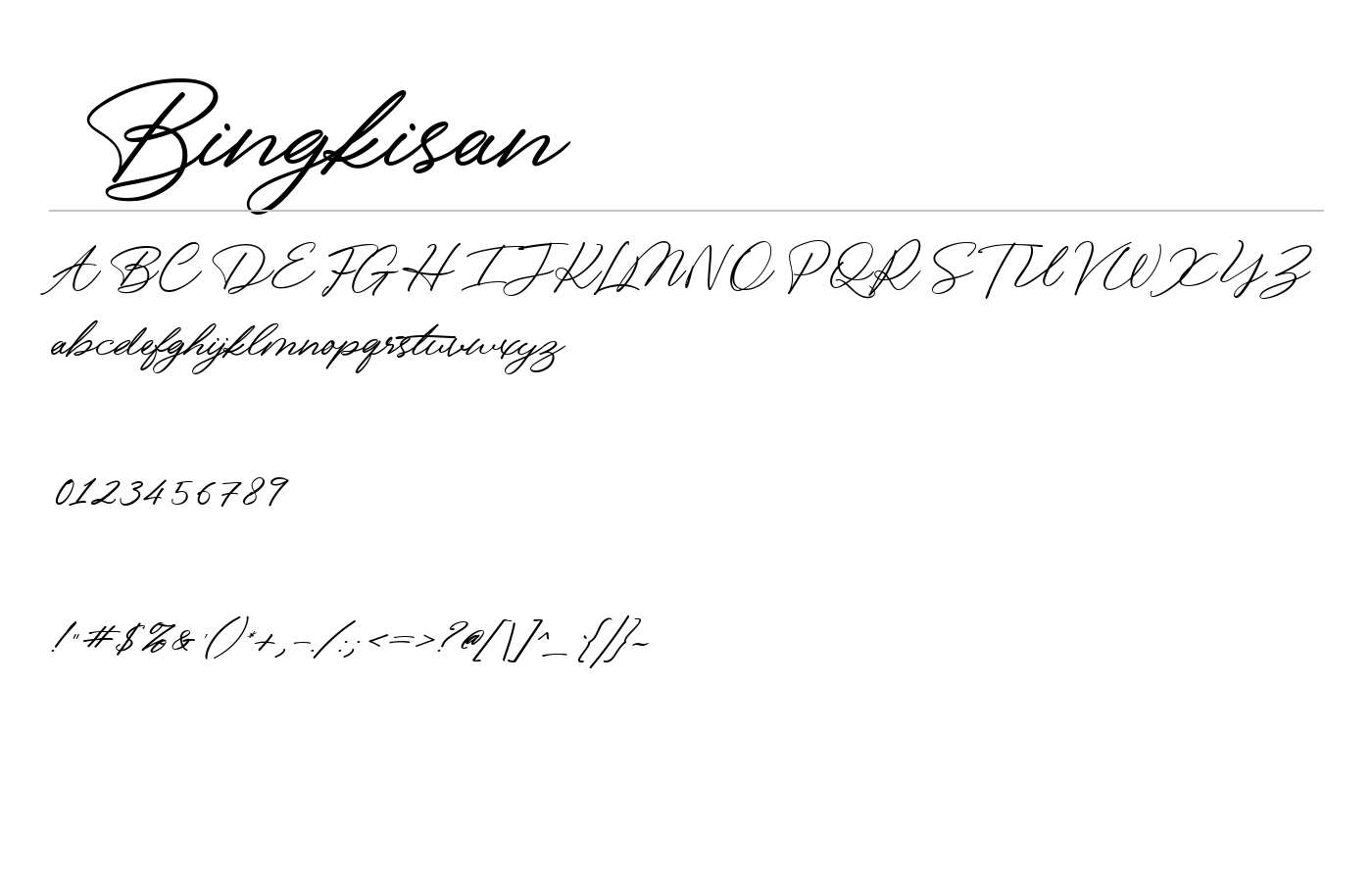Bingkisan Font preview