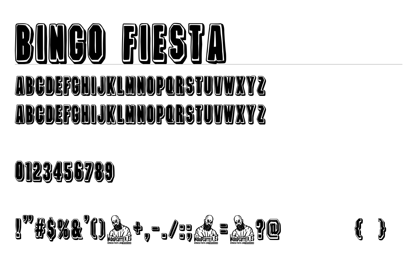 Bingo Fiesta Font preview