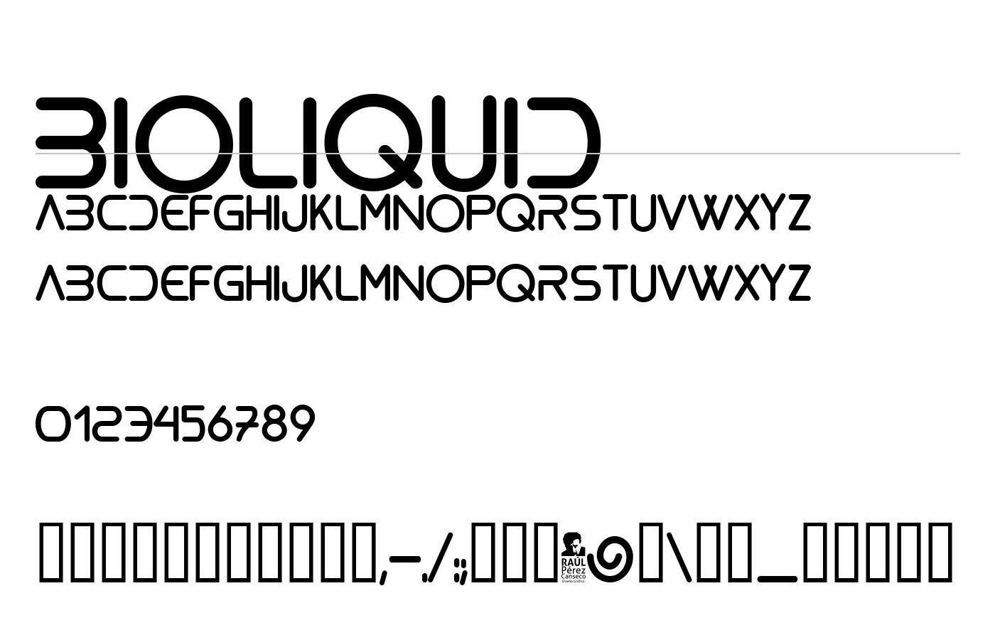 bioliquid Font preview