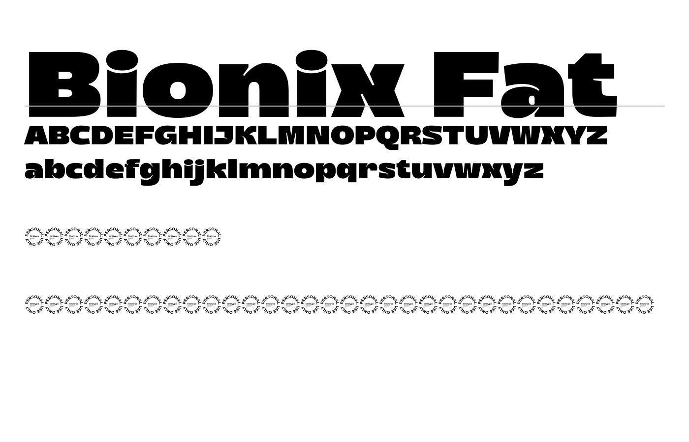 Bionix Font preview