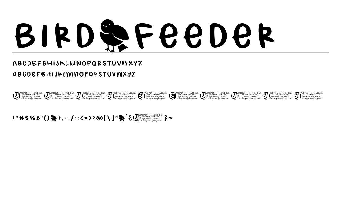 Bird_Feeder Font preview