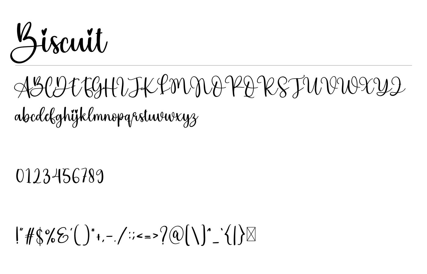 Biscuit Font preview