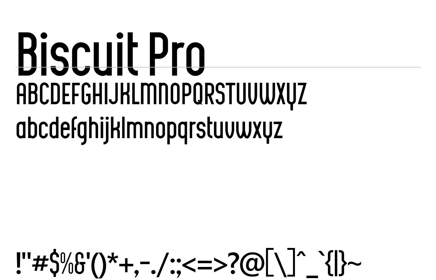 Biscuit Pro Font preview