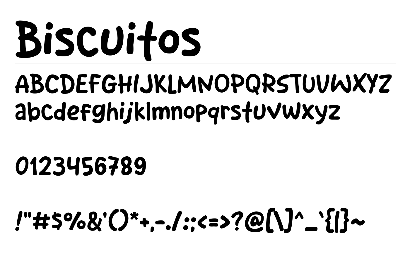Biscuitos Font preview