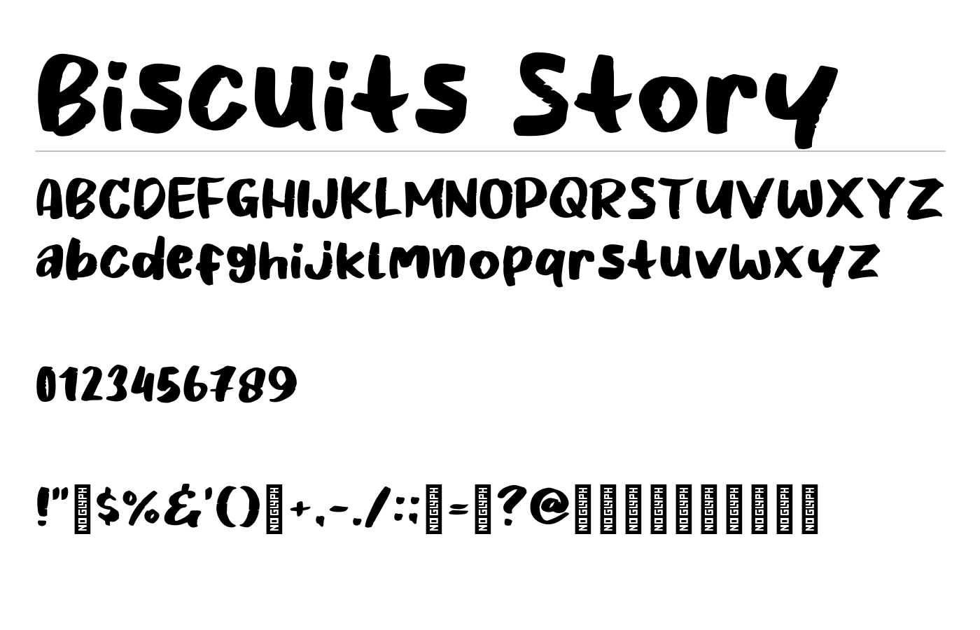Biscuits Story Font preview