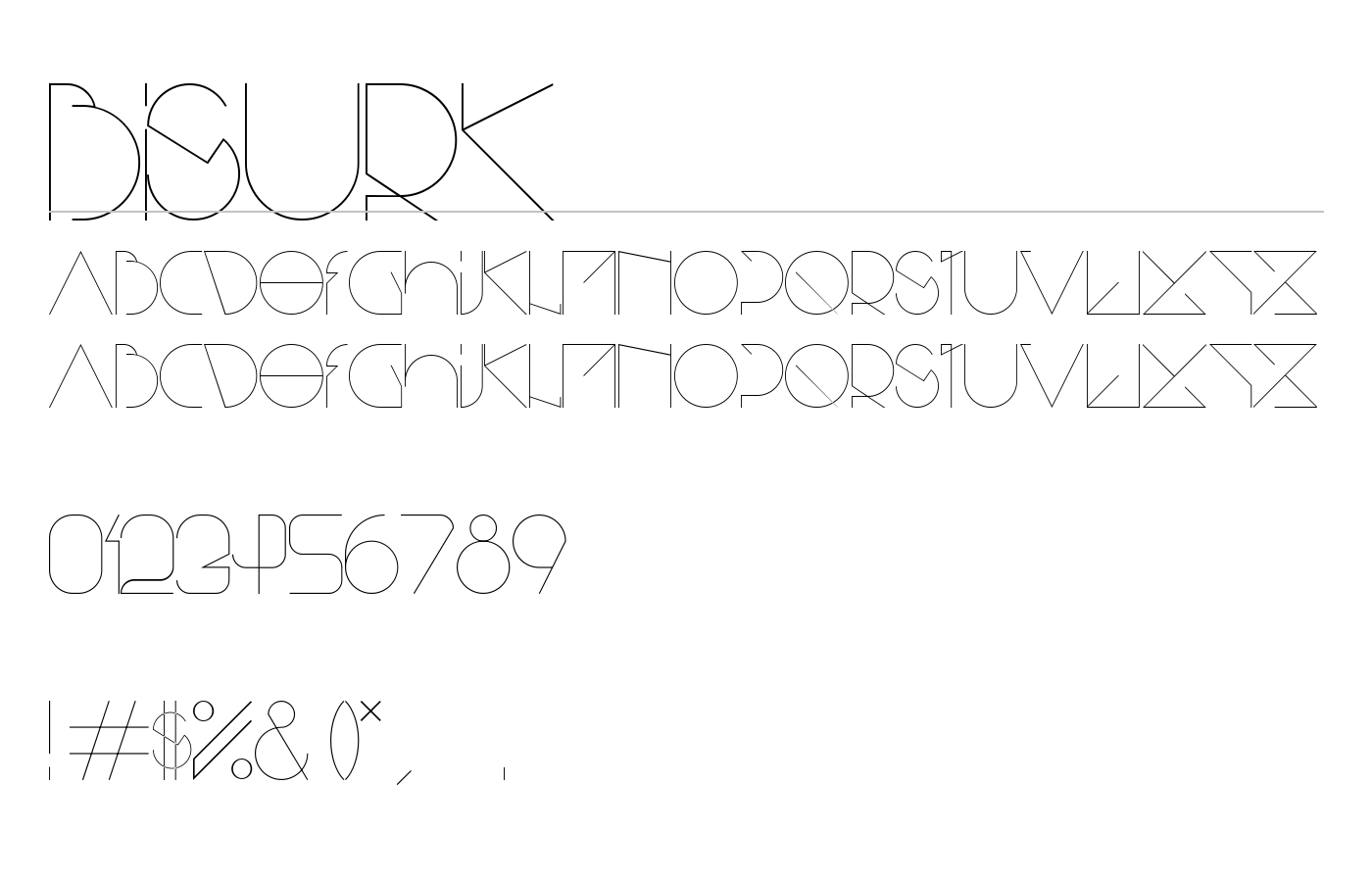 Bisurk Font preview