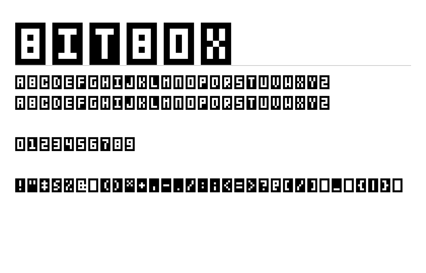 BitBox Font preview