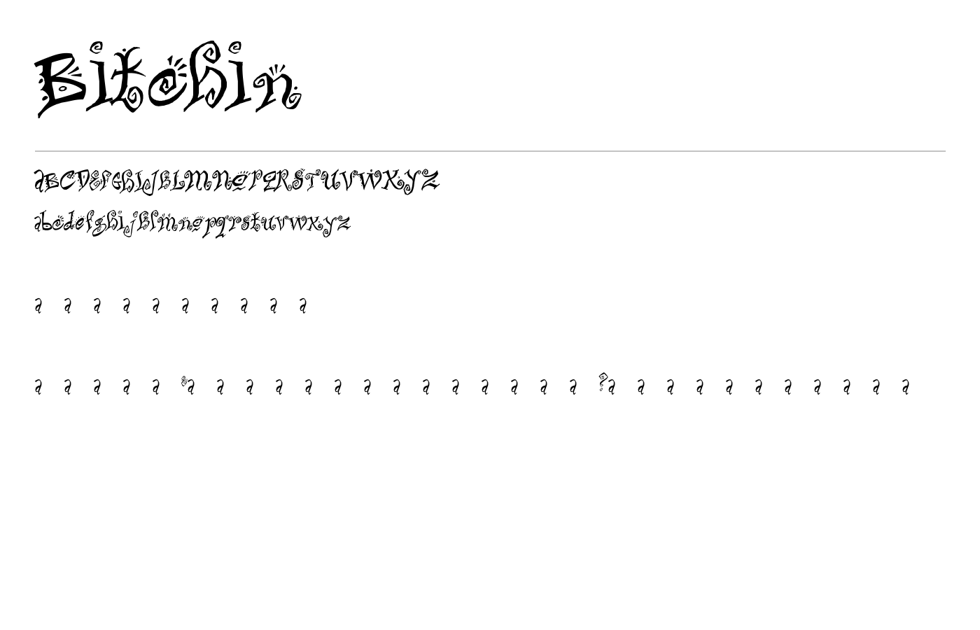 Bitchin Font preview