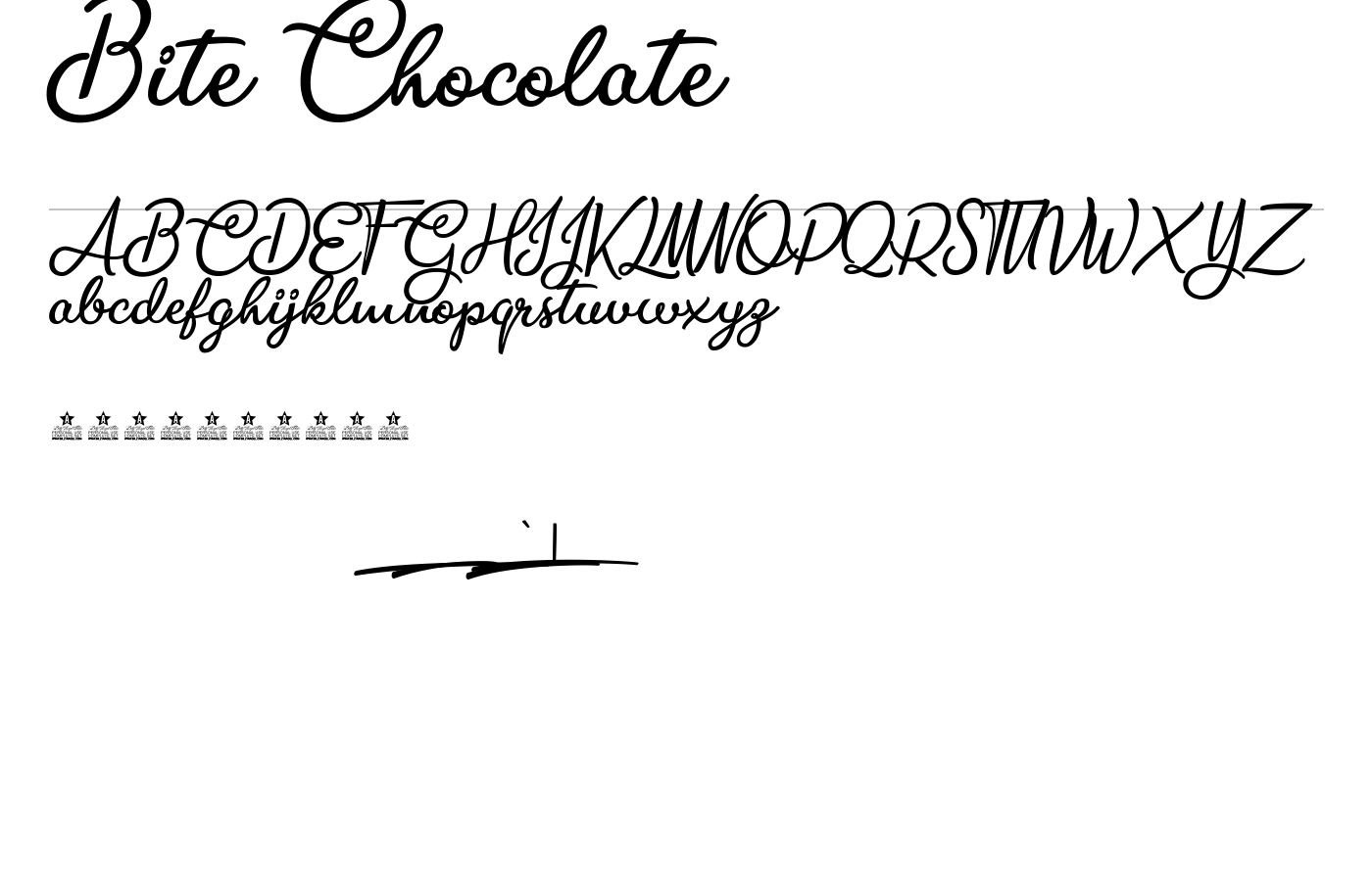 Bite Chocolate Font preview