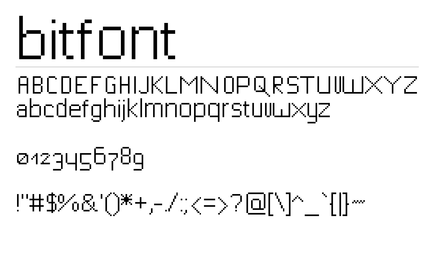 bitfont preview
