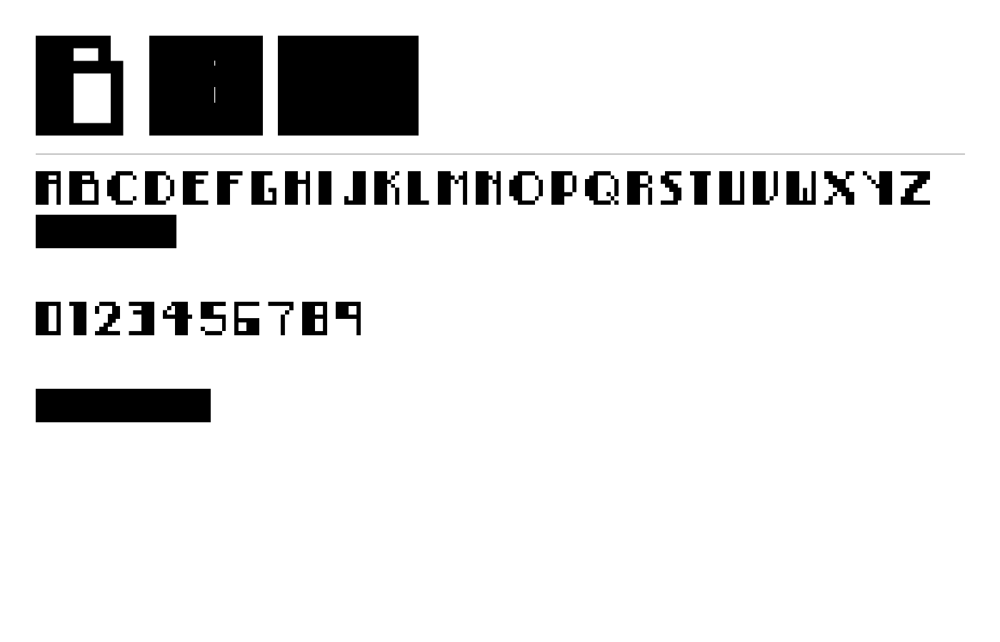 BitNoire Font preview