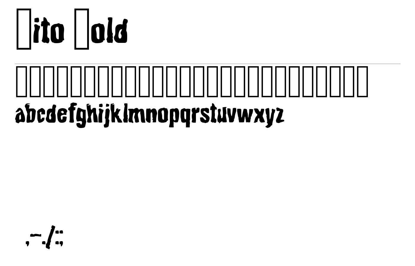 Bito Font preview