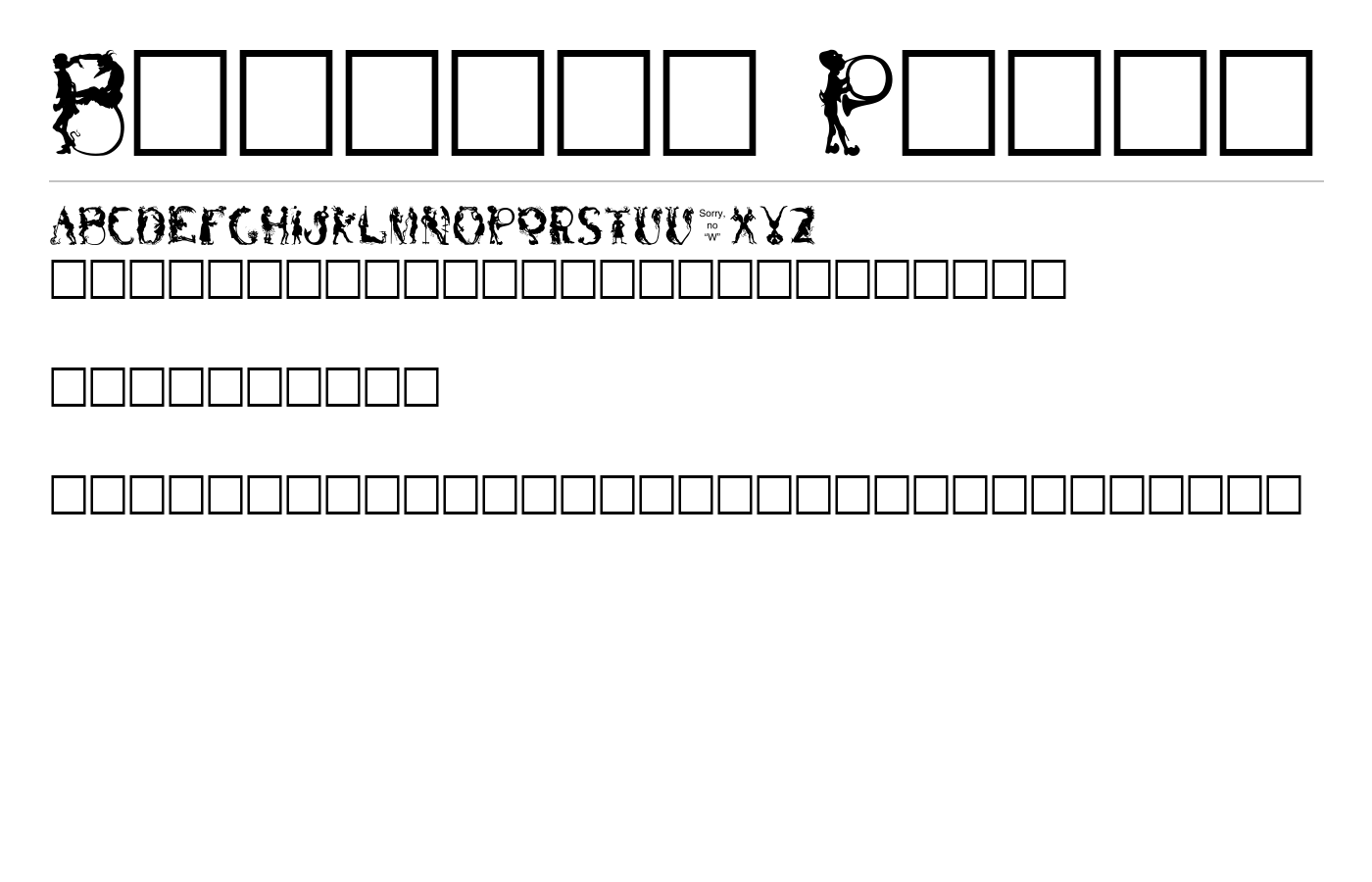 Bizarro Plain Font preview