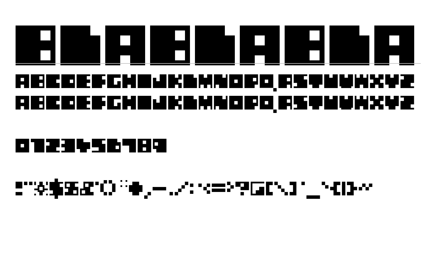 blablabla Font preview