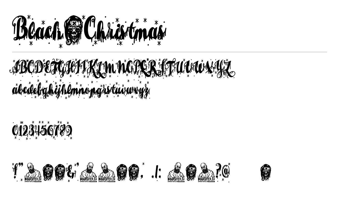 Black_Christmas Font preview