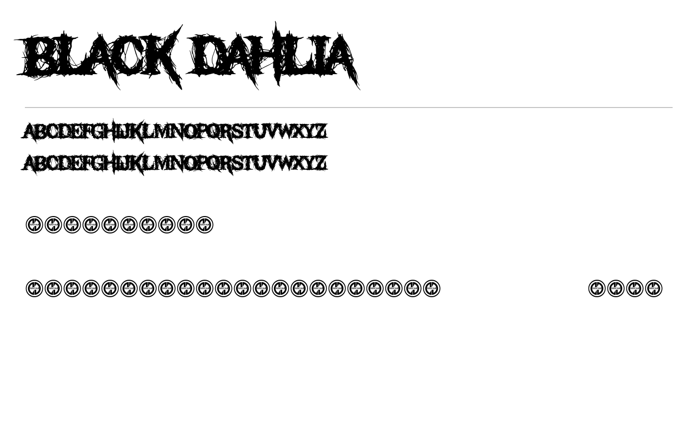 Black Dahlia Font preview
