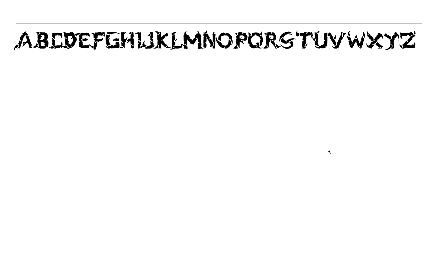 black dogma Font preview