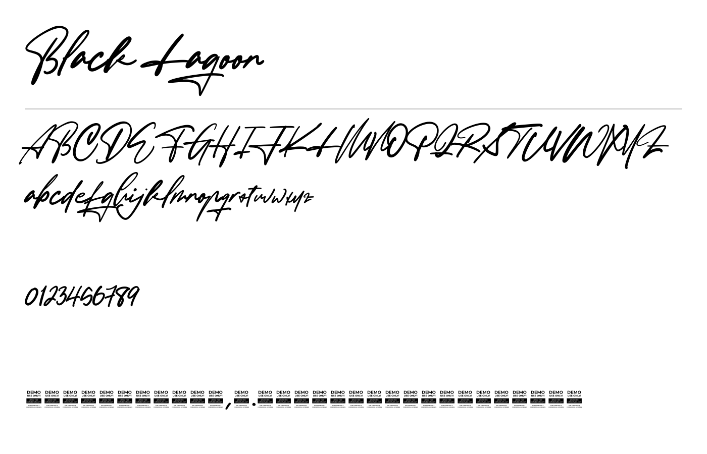 Black Lagoon Font preview