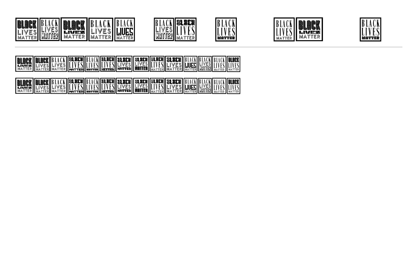 Black Lives Matter Font preview