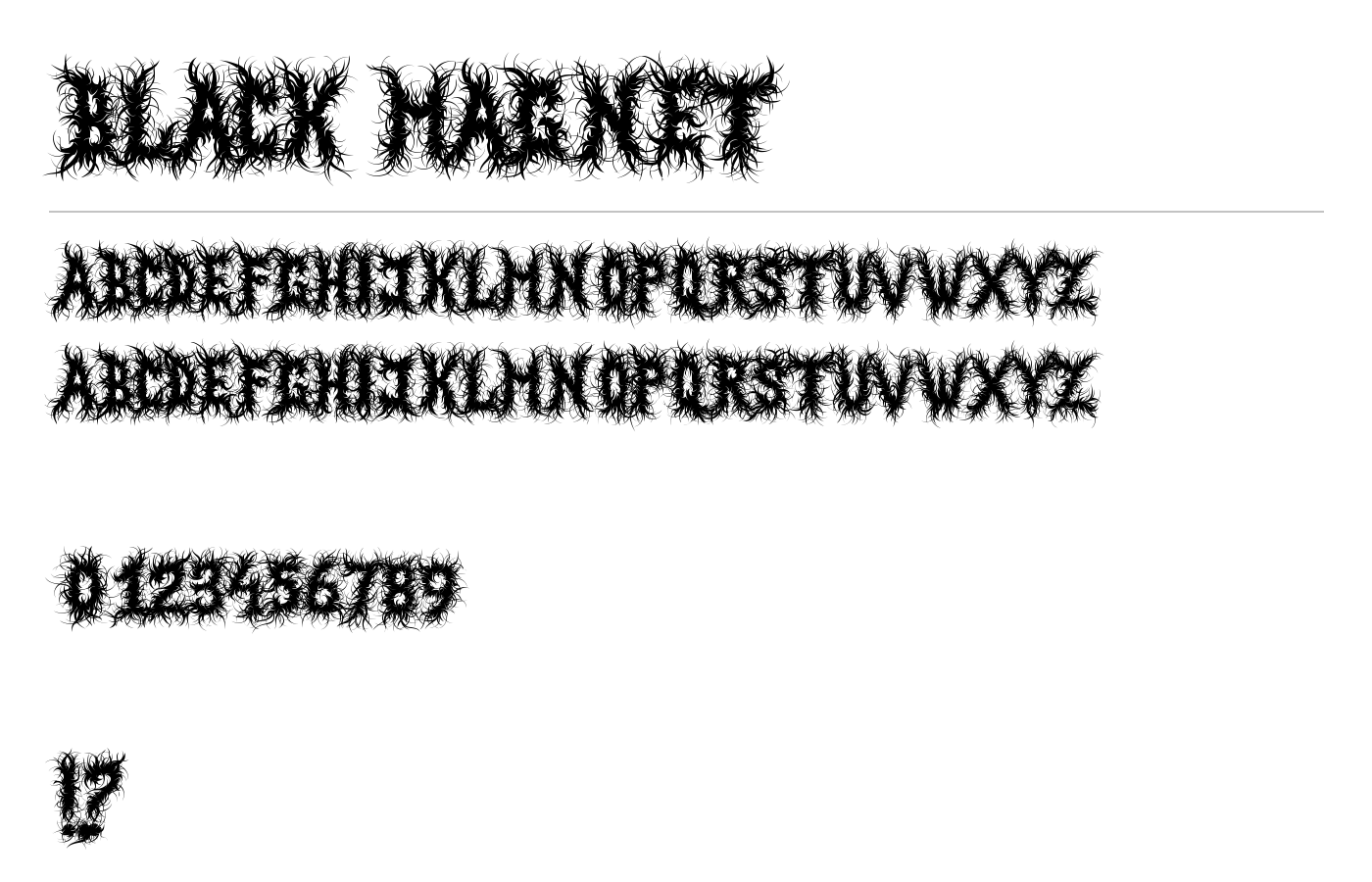 Black Magnet Font preview