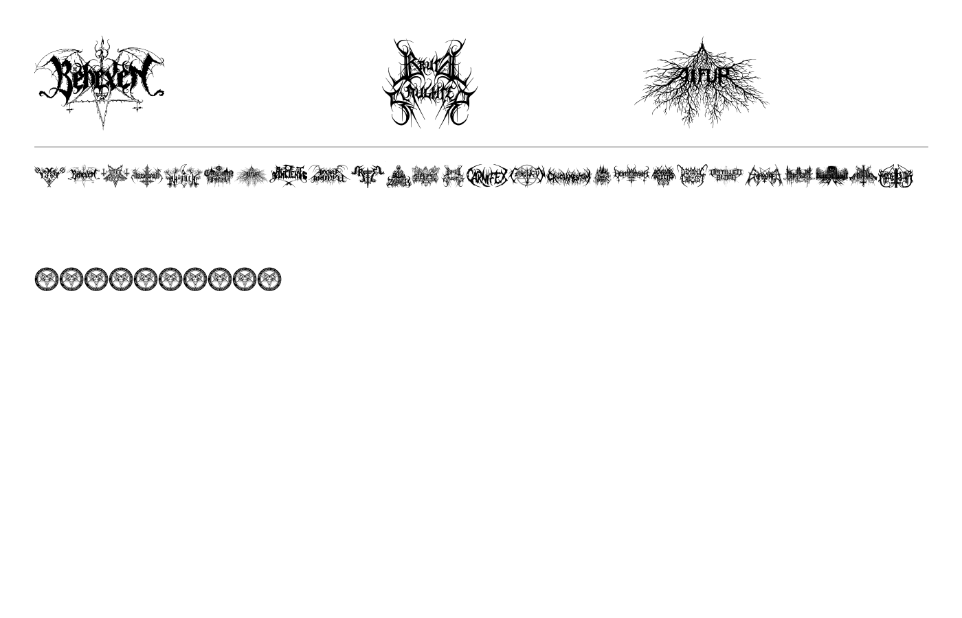 Black Metal G Font preview