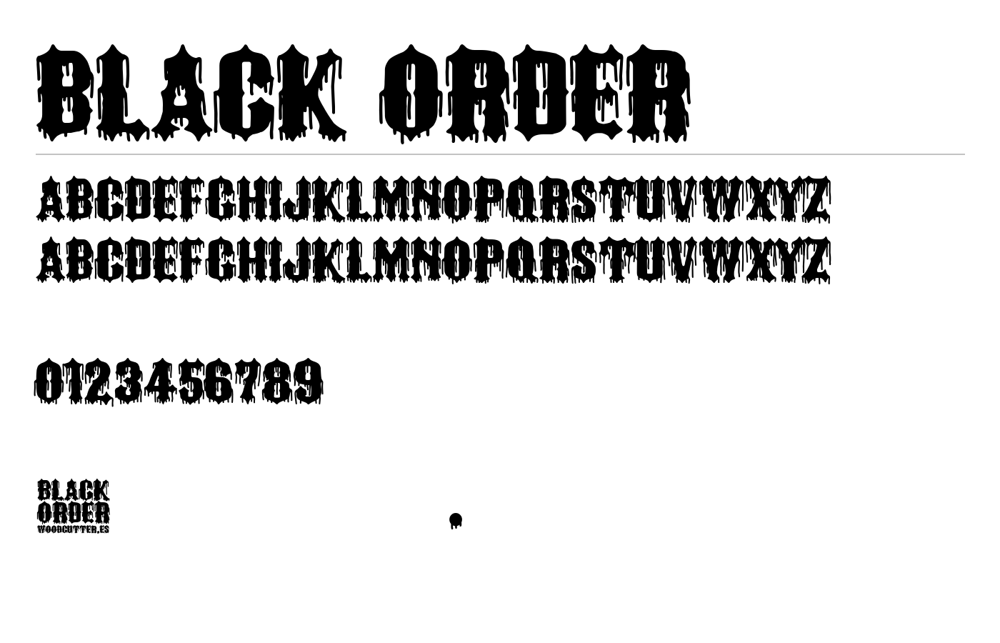 Black Order Font preview