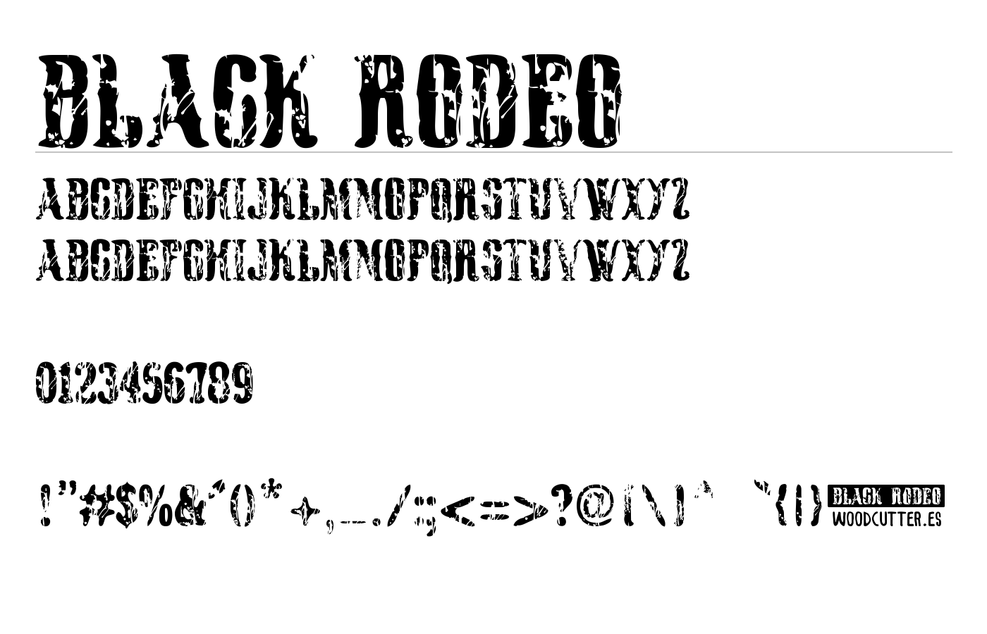 Black Rodeo Font preview