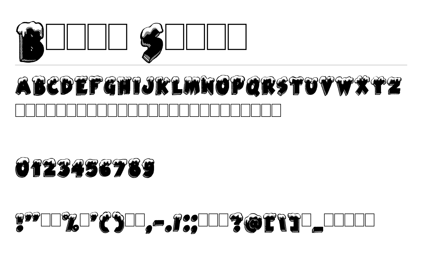 Black Santa Font preview