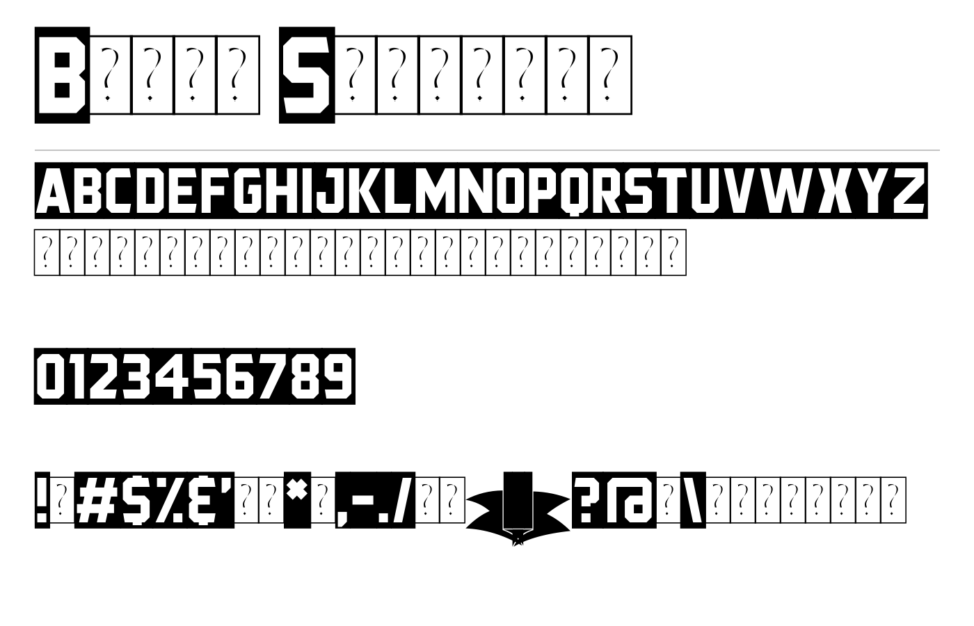 Black Streamer Font preview
