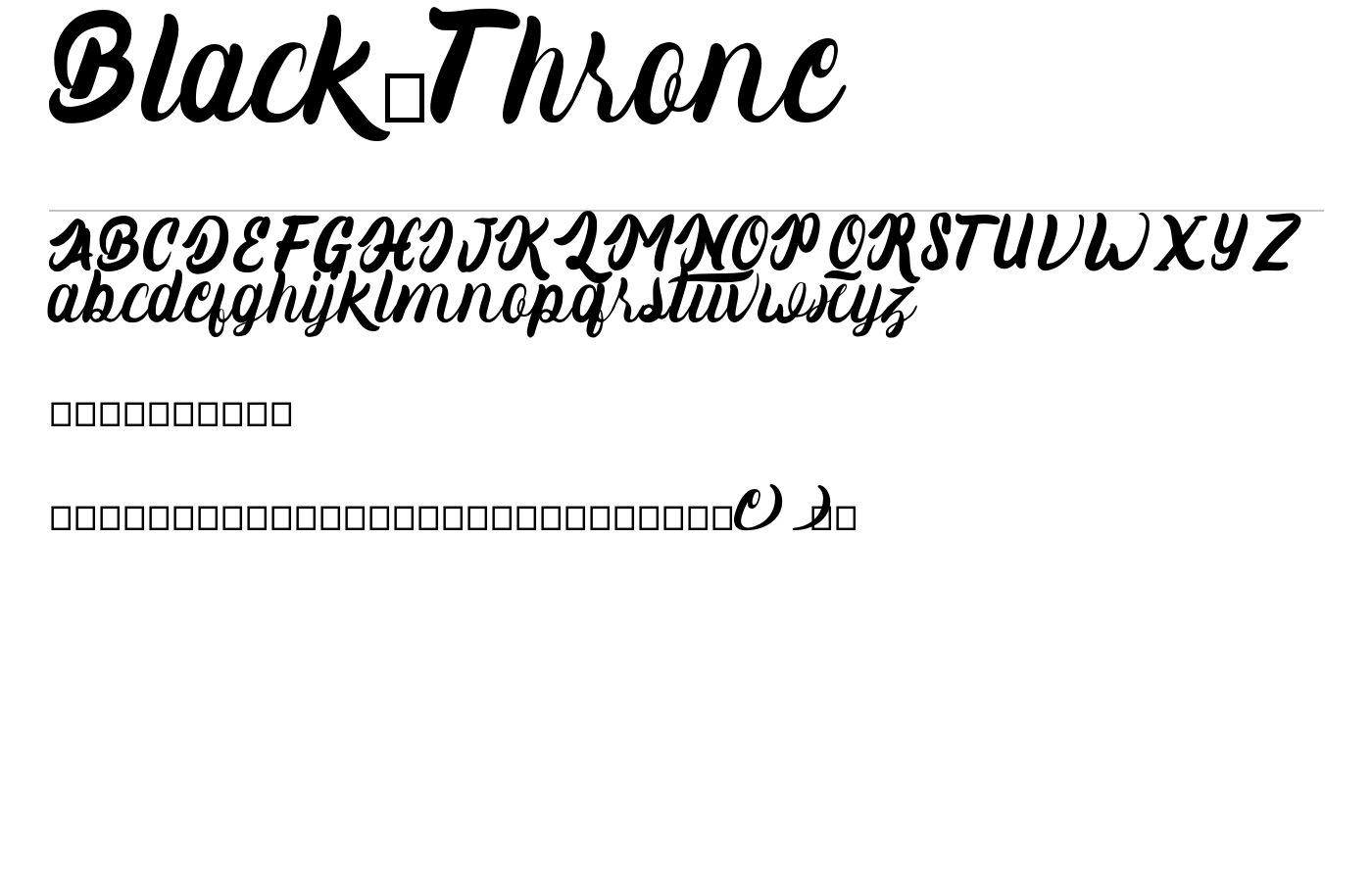 Black_Throne Font preview