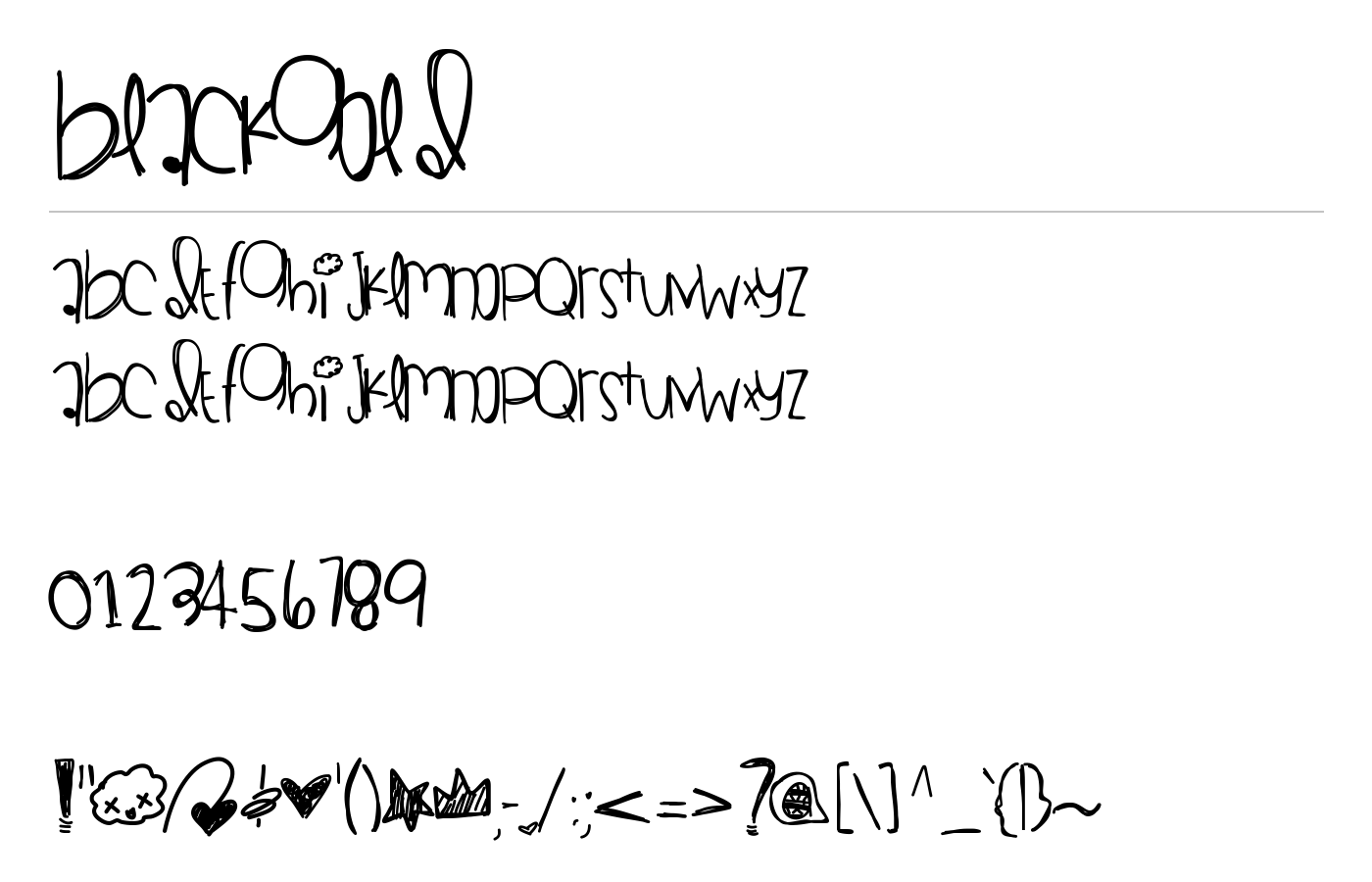 Blackgold Font preview