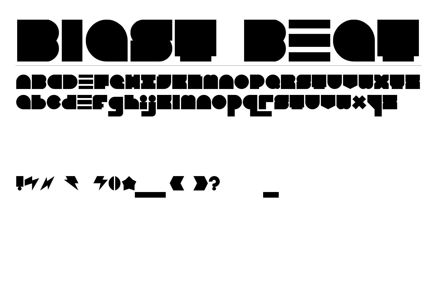 Blast Beat Font preview