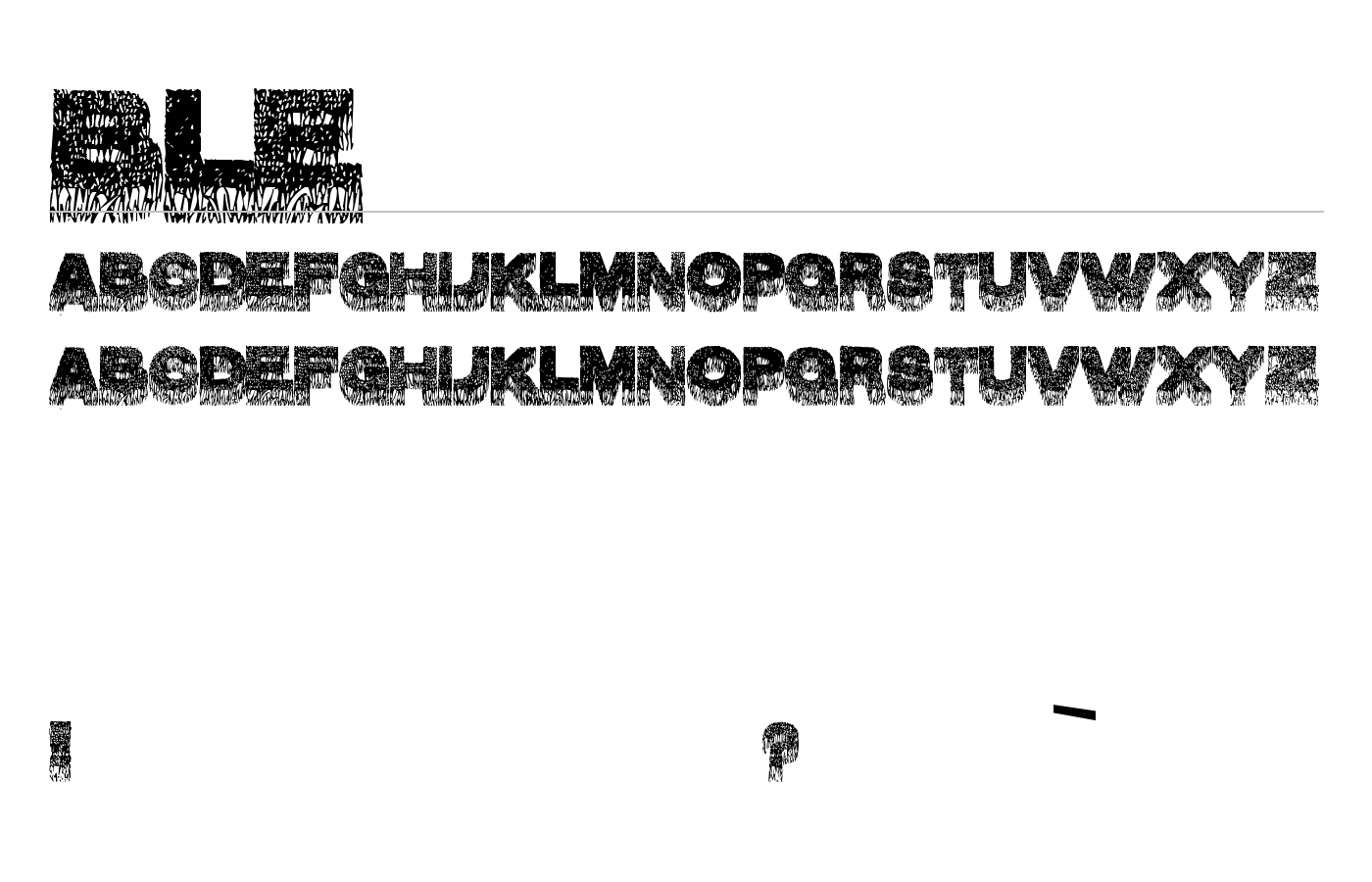 ble Font preview