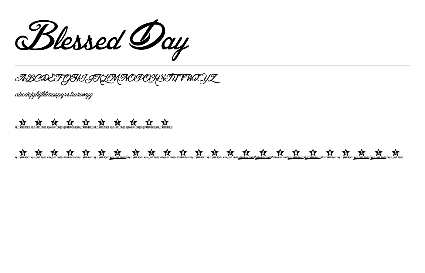 Blessed Day Font preview