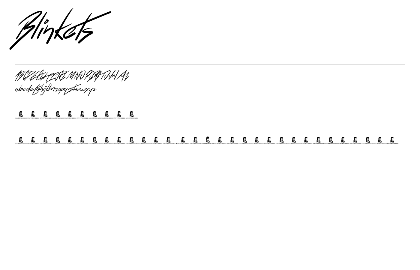 Blinkets Font preview