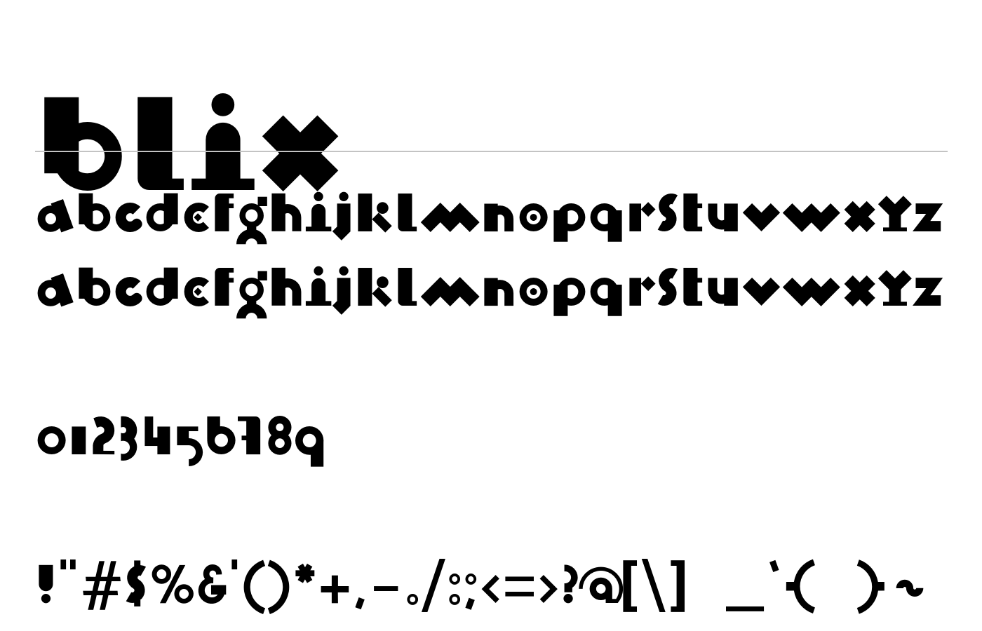 Blix Font preview
