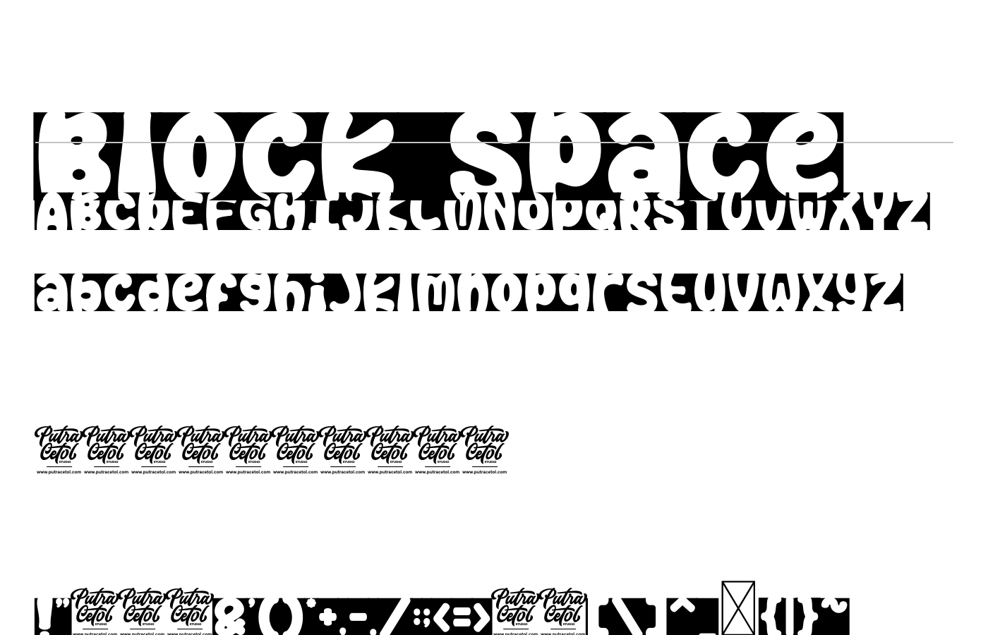 Block Space Font preview