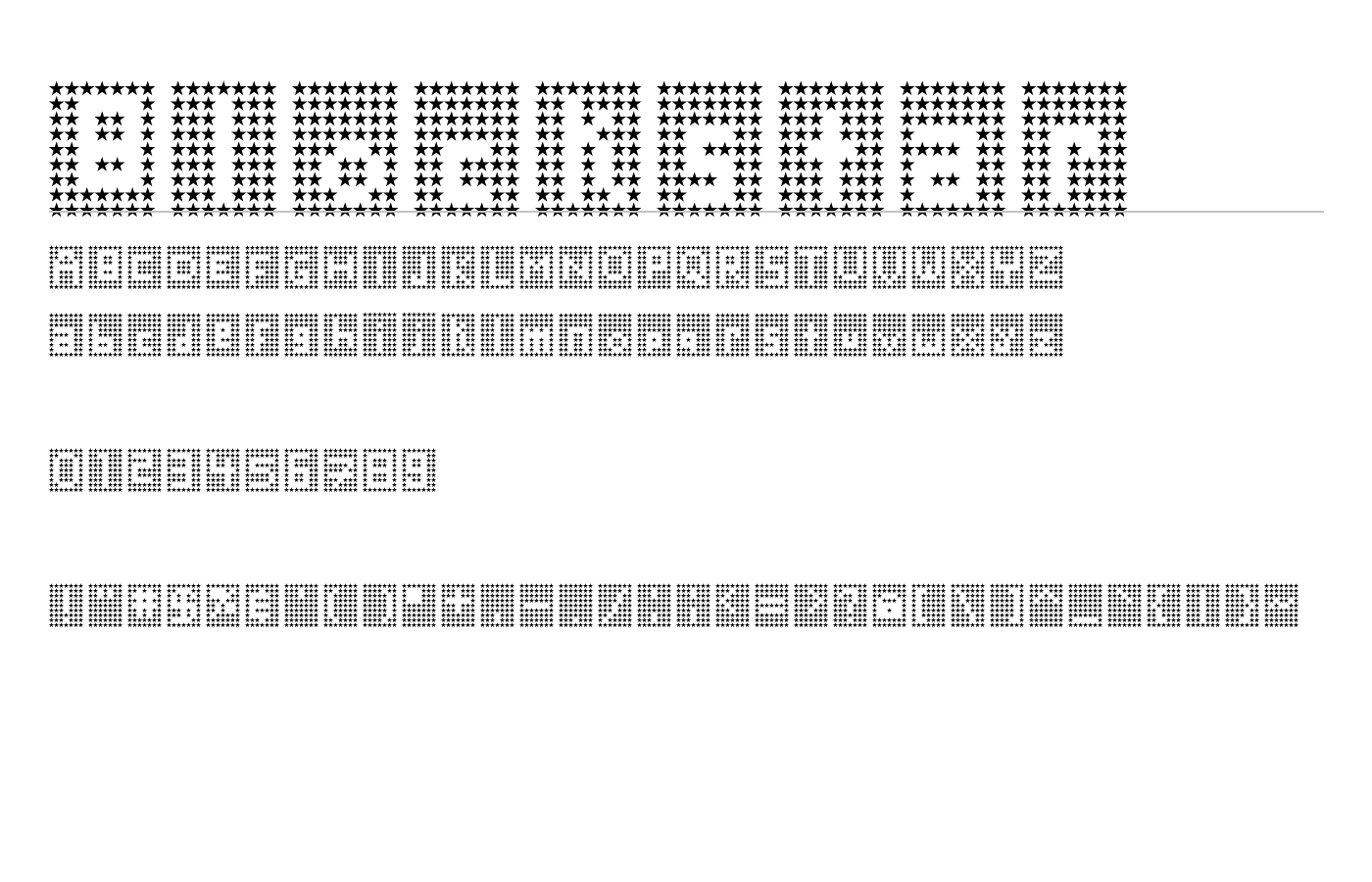 Blockstar Font preview