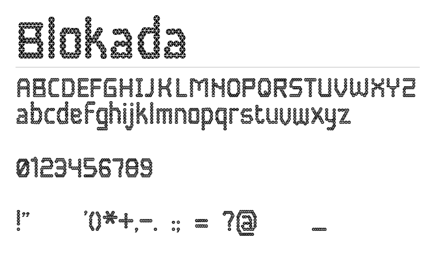 Blokada Font preview