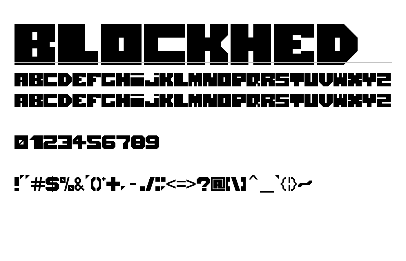 Blokhed Font preview