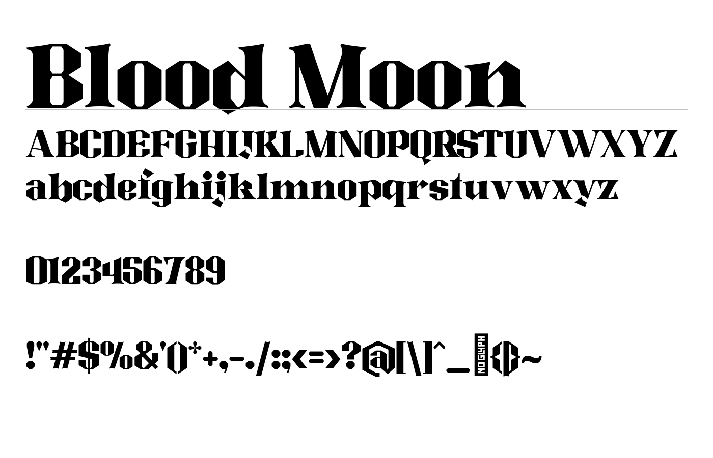 Blood Moon Font preview