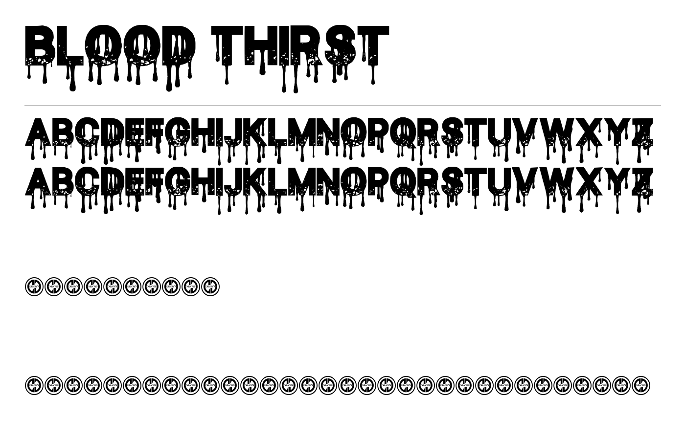Blood Thirst Font preview