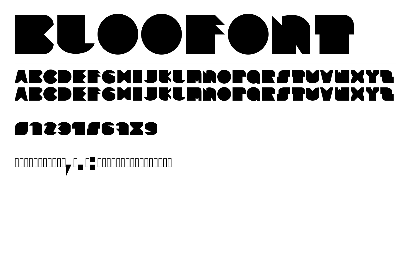BlooFont preview