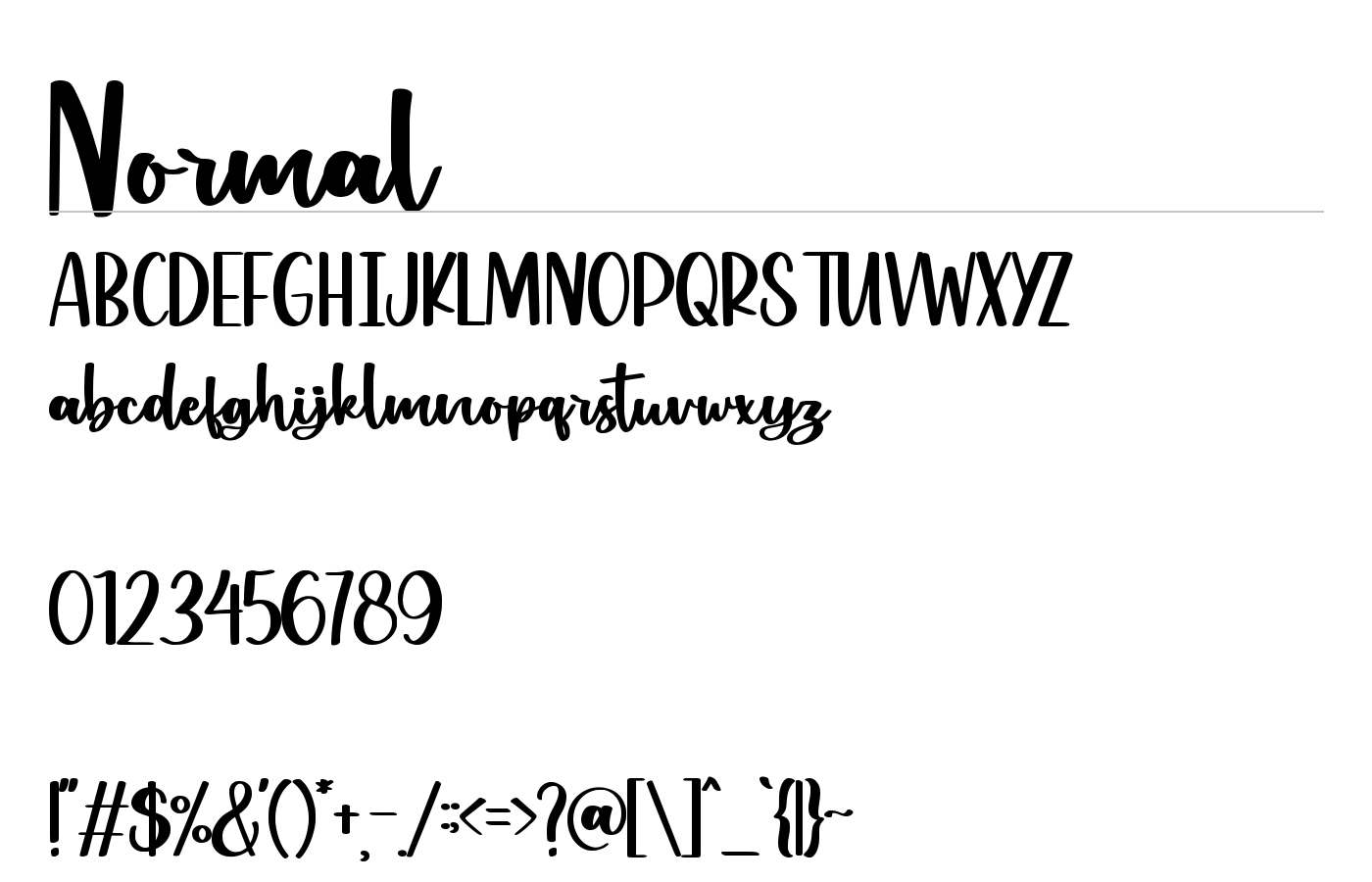 Bloomi Almond Font preview