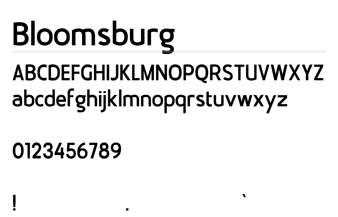 Bloomsburg Font preview