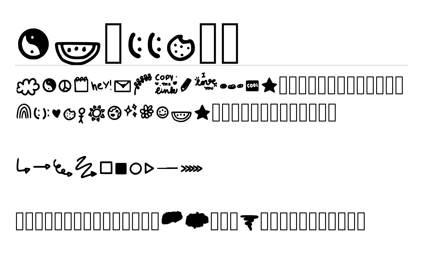 Blubbery Font preview
