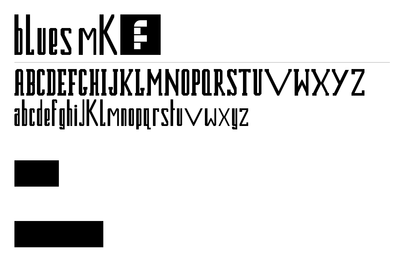 blues mk2 Font preview