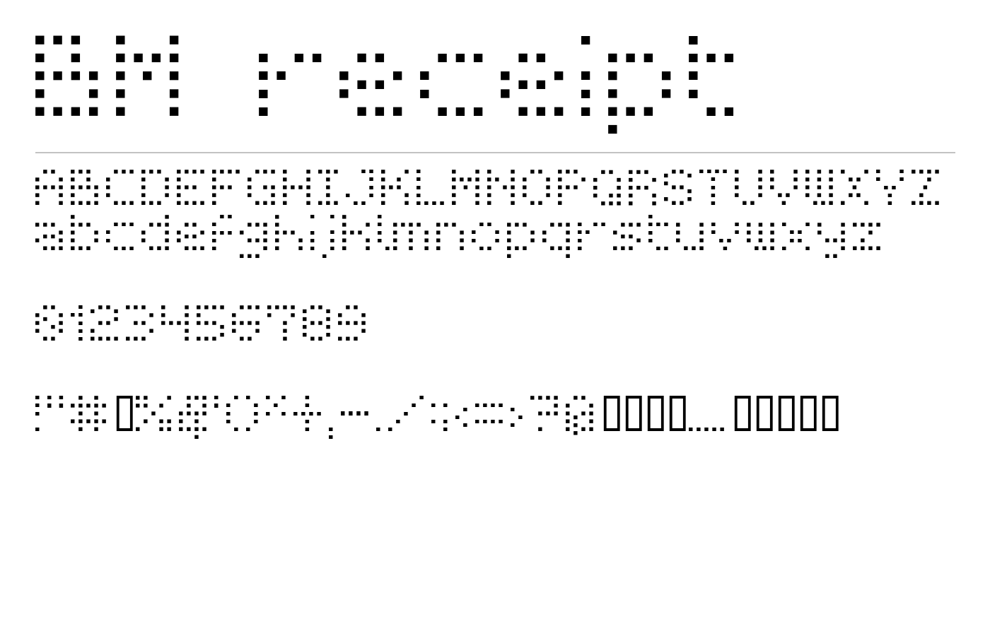 BM receipt Font preview