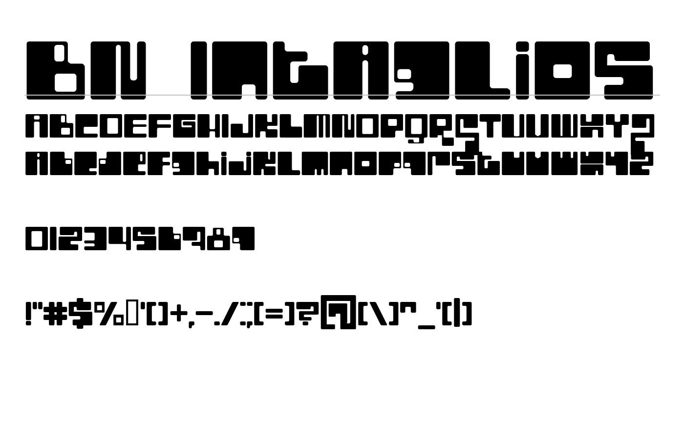 BN Intaglios Font preview