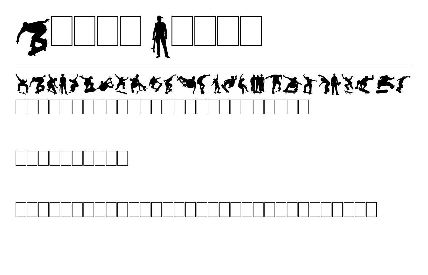 Board Dudes Font preview